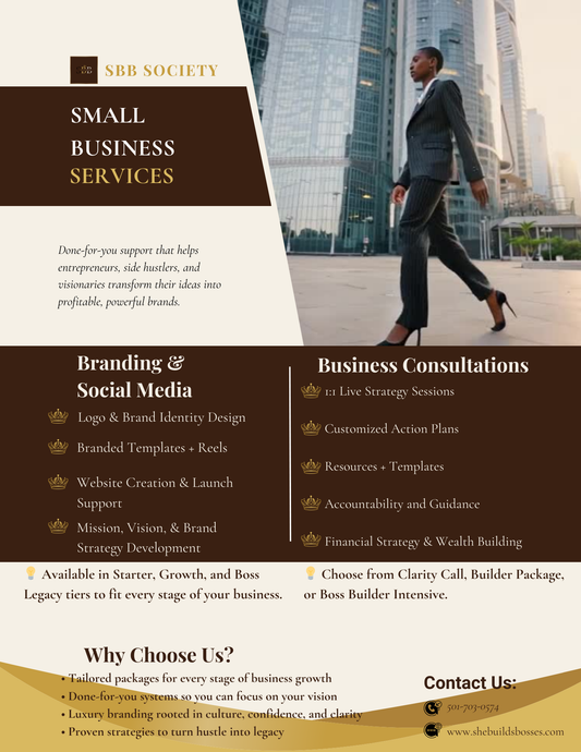 💼 Business Consultation Packages (Coaching & Strategy)